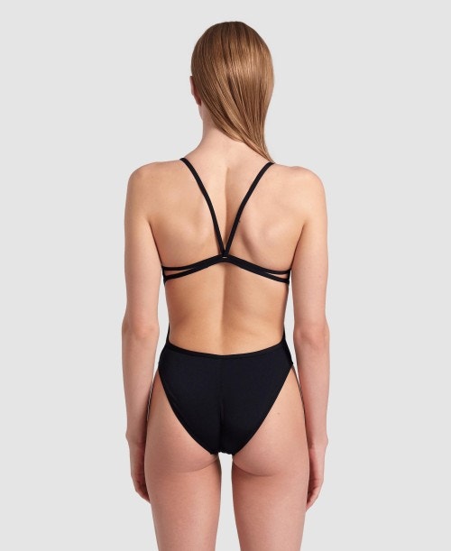 Women's Team Swimsuit Lace Back Solid