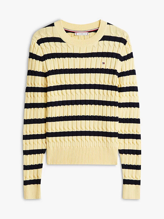 Cable Knit Crew Neck Jumper