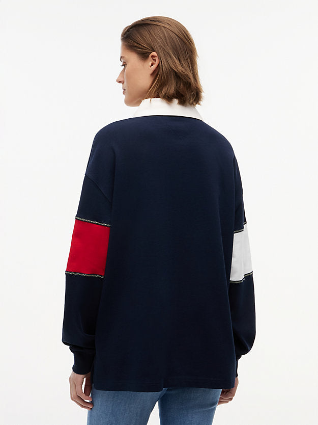 Flag Jersey Oversized Rugby Shirt