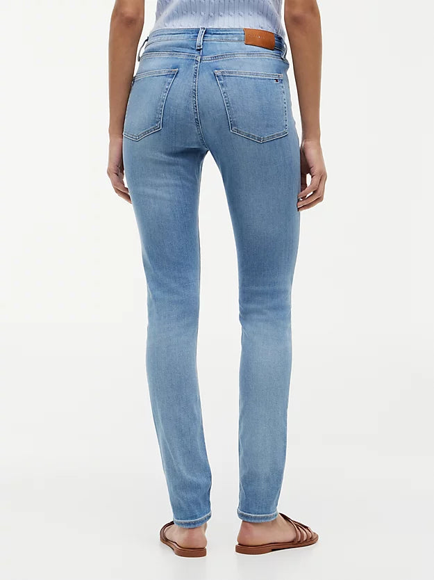 Como Whiskered Mid Rise Skinny Jeans