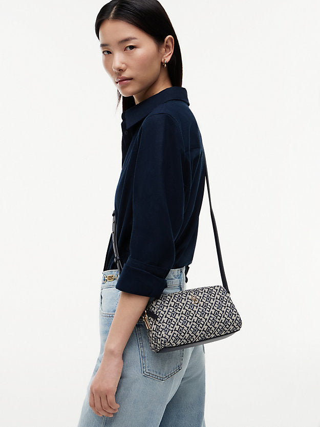 Monogram Jacquard Crossbody Camera Bag