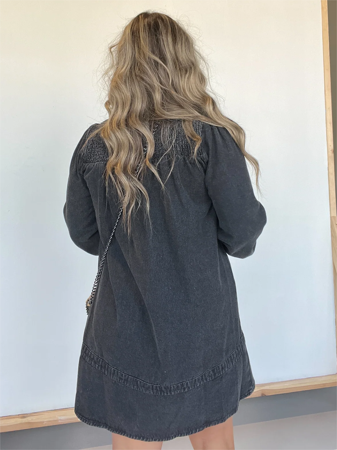 Nouvelle Robe Chemise en Jean Délavé (Achetez-en 2, Livraison Gratuite)