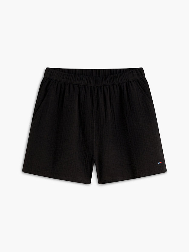 Crinkle Textured Relaxed Shorts