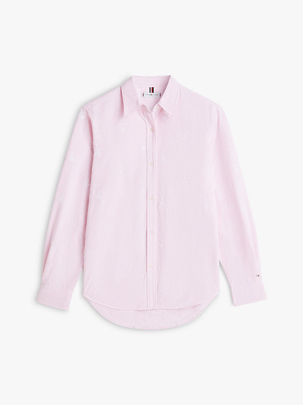 Relaxed Fit Crest Embroidery Oxford Shirt