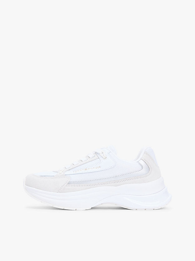 Suede Chunky Lace-Up Trainers