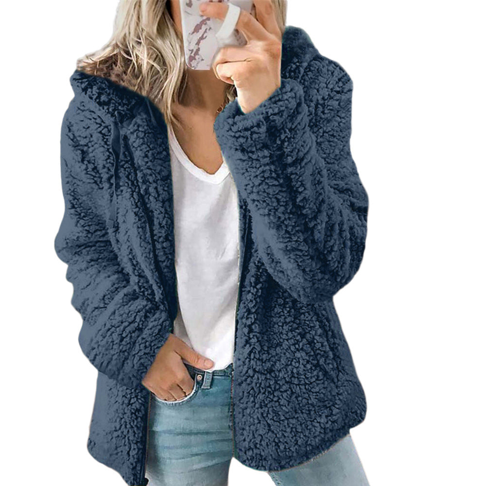 🔥DERNIER JOUR -50 %🔥 Manteau en laine à capuche pour femme