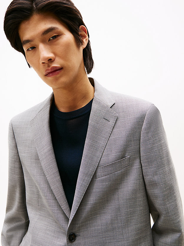Textured Single Breasted Suit