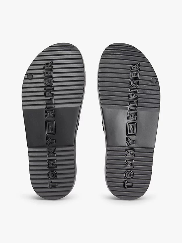 Double Strap Enamel Flag Lightweight Sandals
