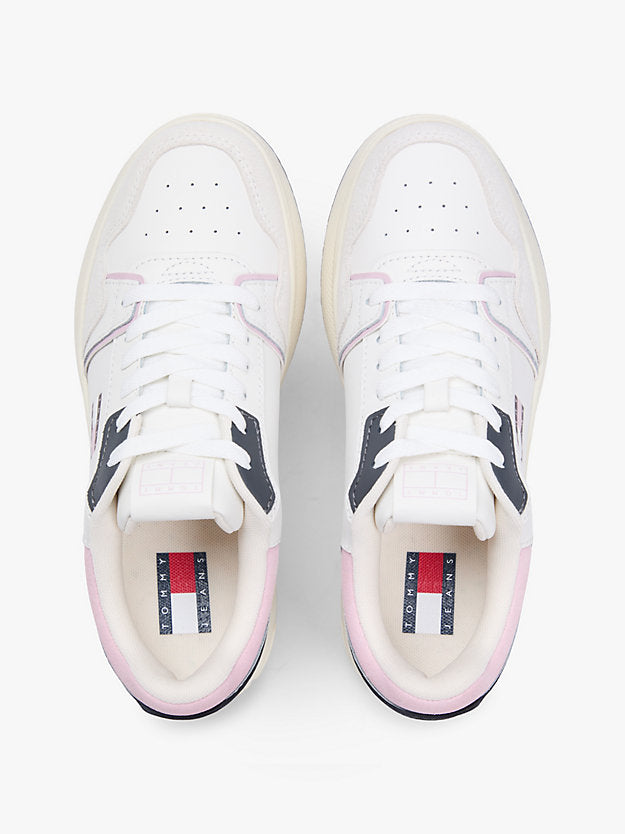 Retro Platform Basketball Trainers WiLeather