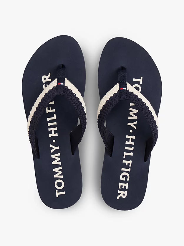 Logo Woven Flip-Flops