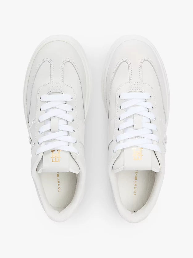 Leather Monogram Court Trainers