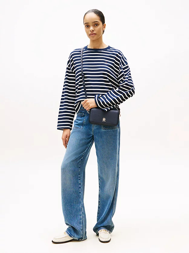Emblem Flap Crossbody Bag