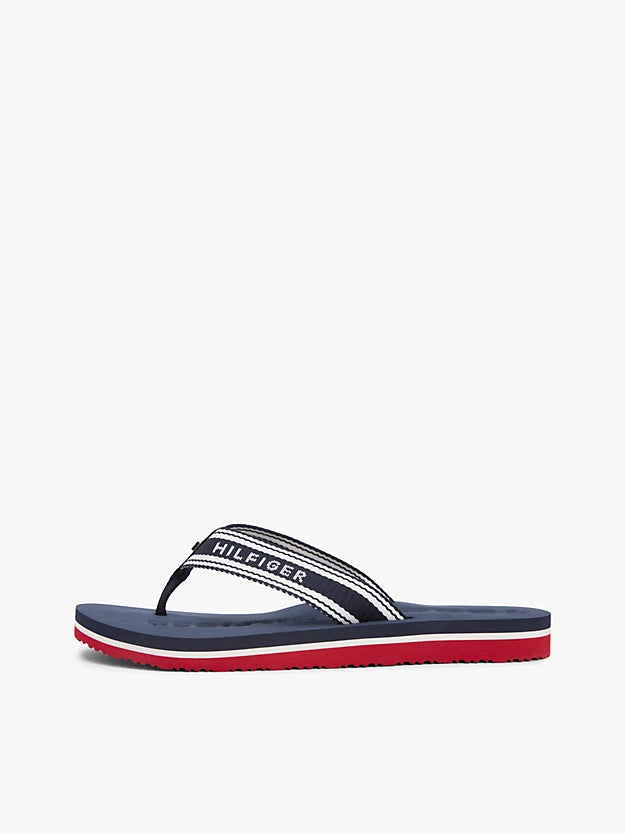 Webbing Strap Signature Flip-Flops