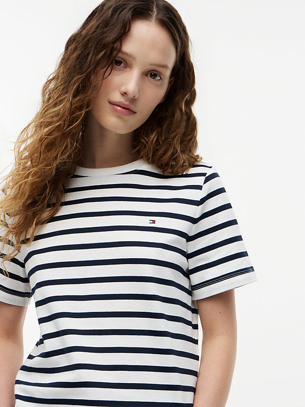 Boxy Interlock Knit T-Shirt