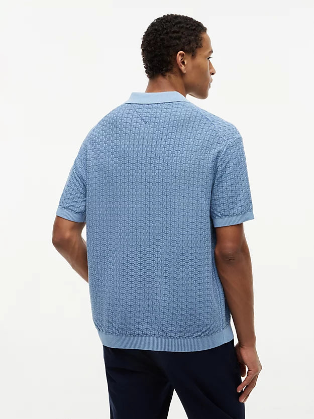 Washed Structured Polo Shirt