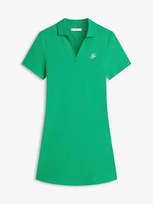 1985 Logo Embroidery Mini Polo Dress