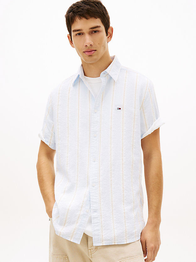Regular Fit Seersucker Short Sleeve Shirt