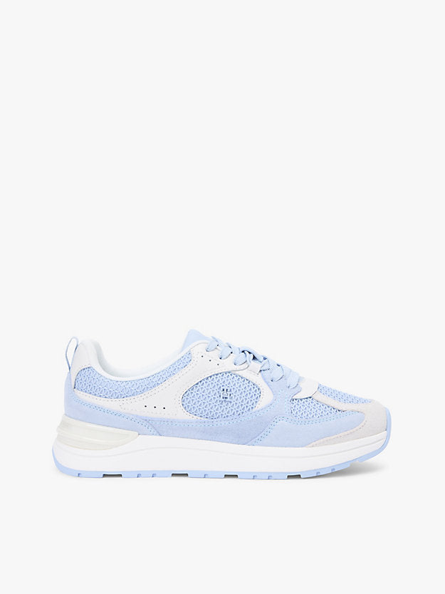 Tonal Monogram Mixed Texture Trainers