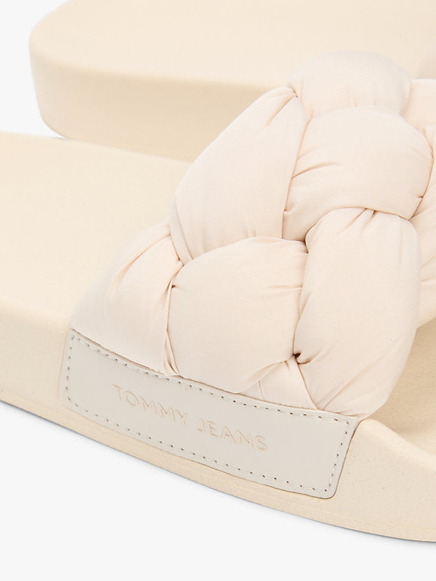 Embossed Braided Strap Slides