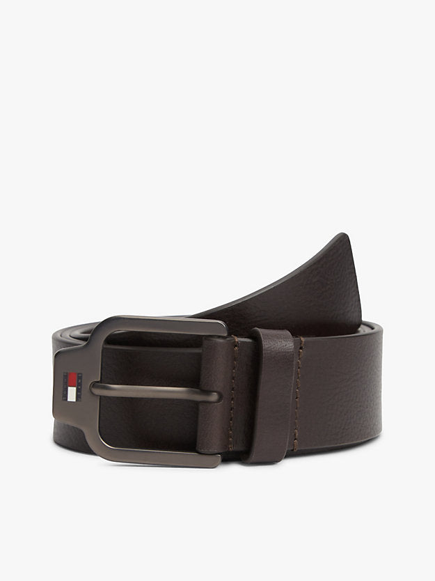 Scanton Logo Textured Leather Belt