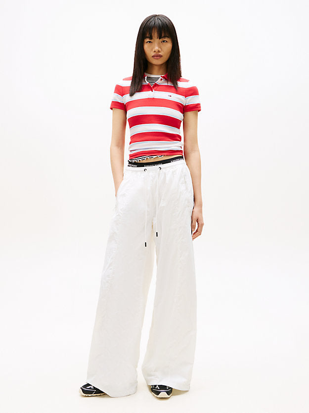 Repeat Logo Tape Wide Leg Joggers
