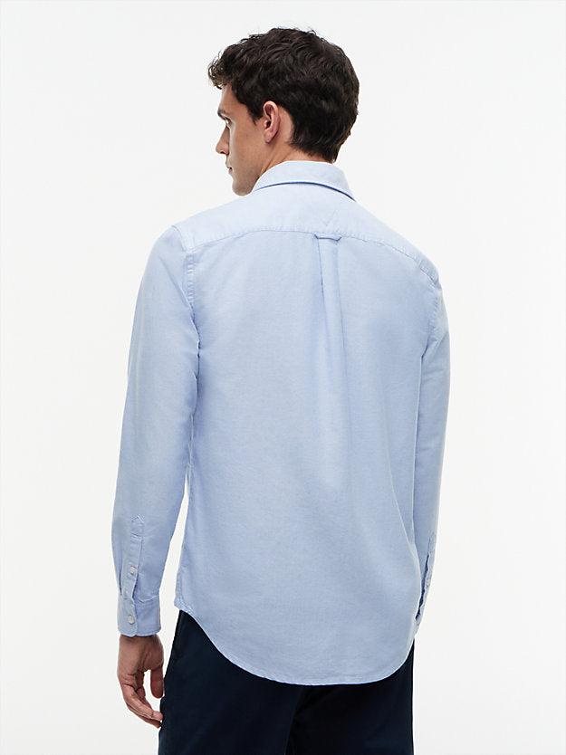 Regular Fit Flag Embroidery Oxford Shirt