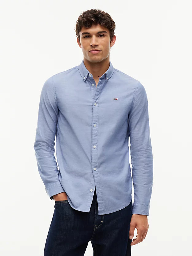 Stretch Oxford Cotton Slim Fit Shirt