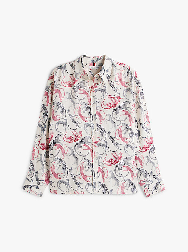 Curve Pure Linen Oversized Fit Shirt