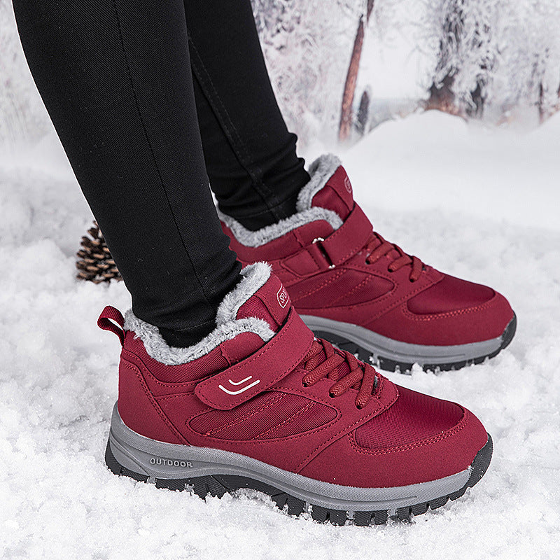 Bottines antidérapantes en cuir Snowy Villia