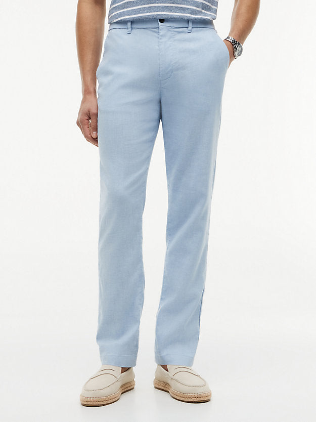 Denton Straight Leg Linen Blend Chinos