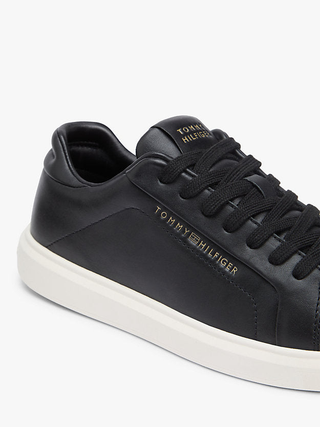 Lightweight Leather Cupsole Court Trainers