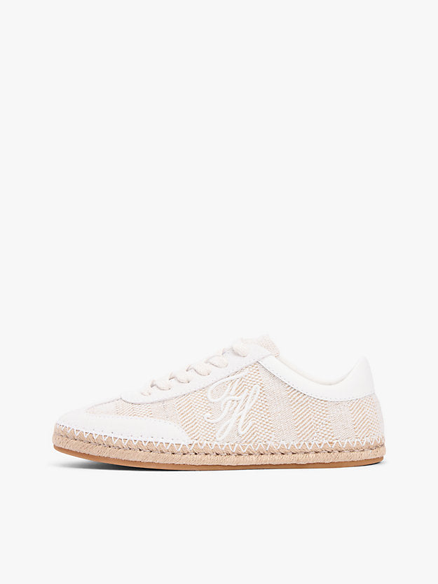 Woven Logo Embroidery Rope Trainers