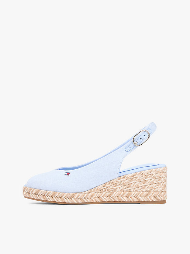 Hemp Slingback Wedge Espadrilles