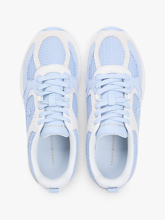 Tonal Monogram Mixed Texture Trainers
