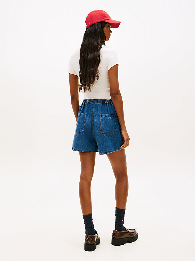 Chambray Loose Shorts
