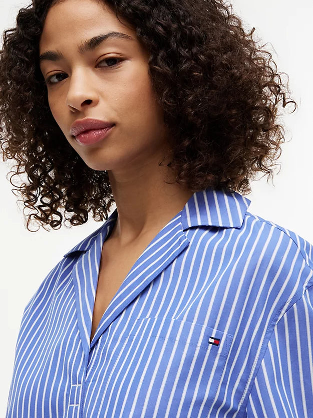Relaxed Fit Poplin Short Sleeve Shirt