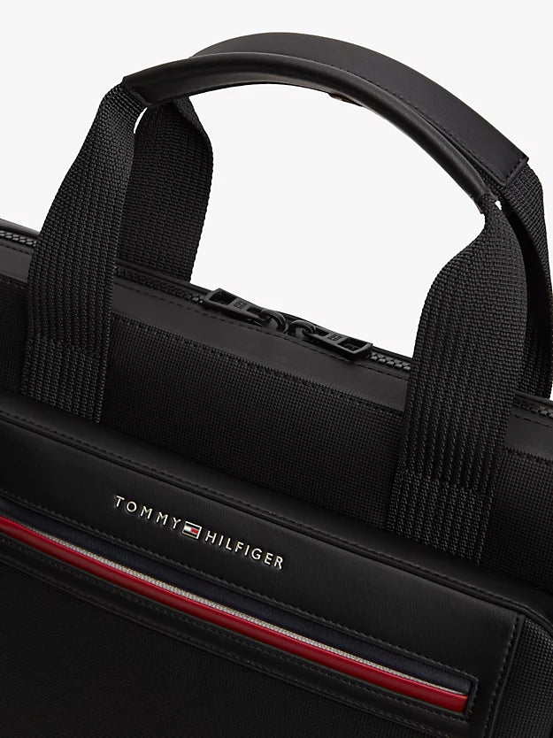 Metal Logo Laptop Bag