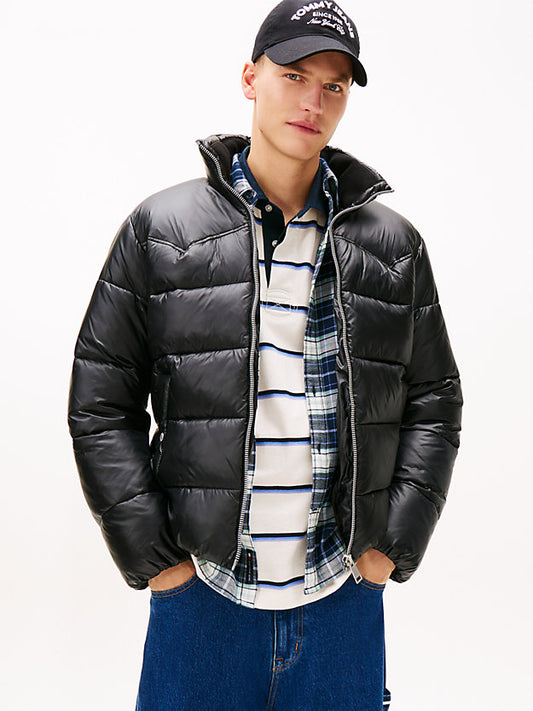Water Repellent Twill Relaxed Puffer Jacket