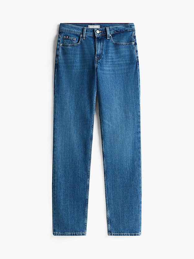 Mid Rise Classic Straight Jeans