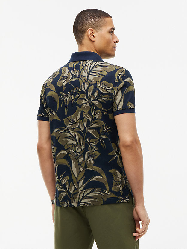 Regular Fit Floral Print Polo Shirt