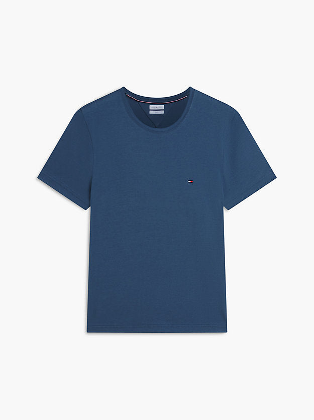 Flag Embroidery Slim Jersey T-Shirt