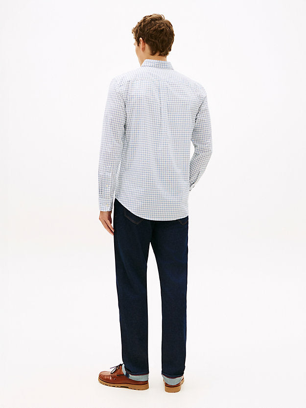 Flex Regular Fit Check Poplin Shirt