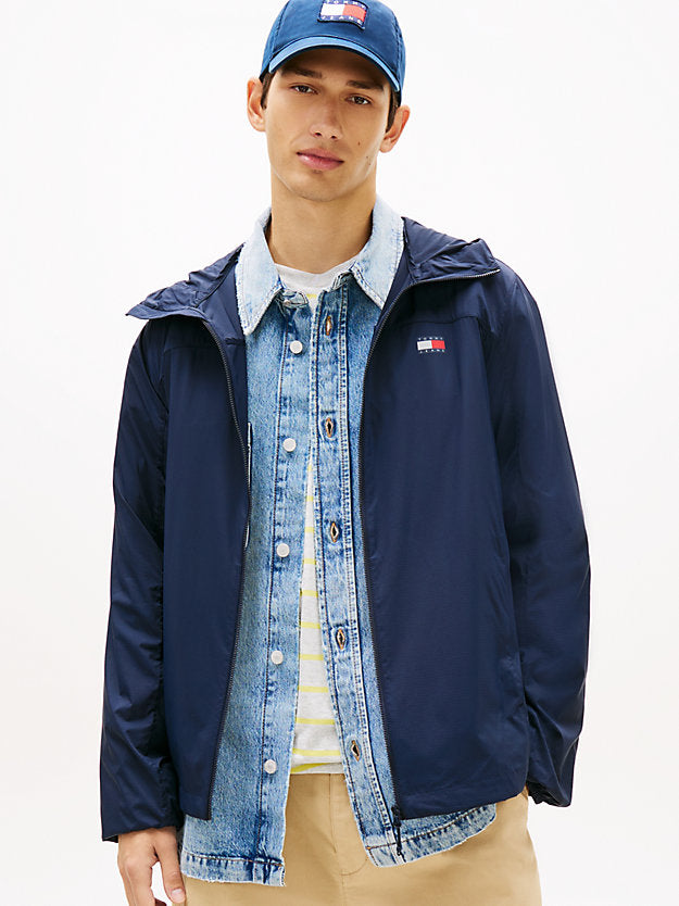 Water Repellent Ripstop Hooded Zip-Thru Jacket