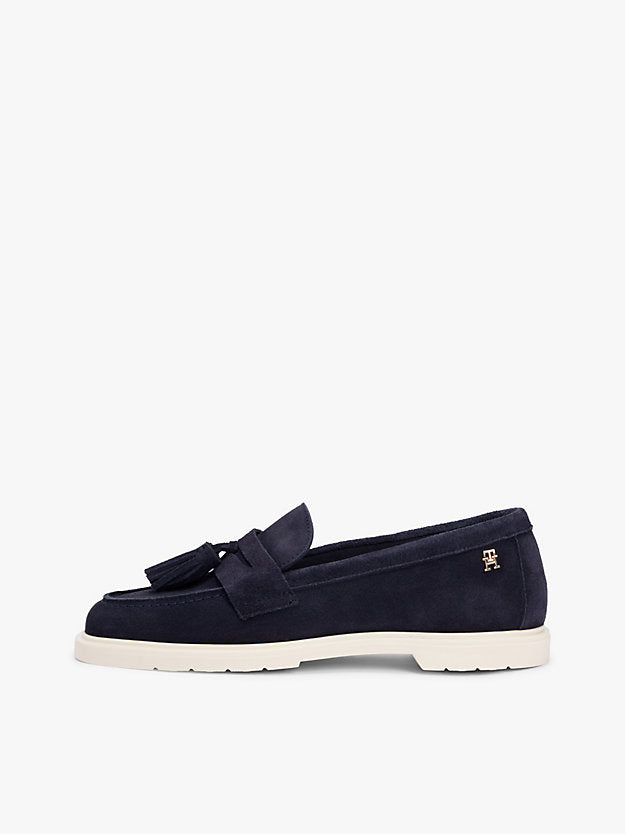 Lightweight Suede Tassel Loafers