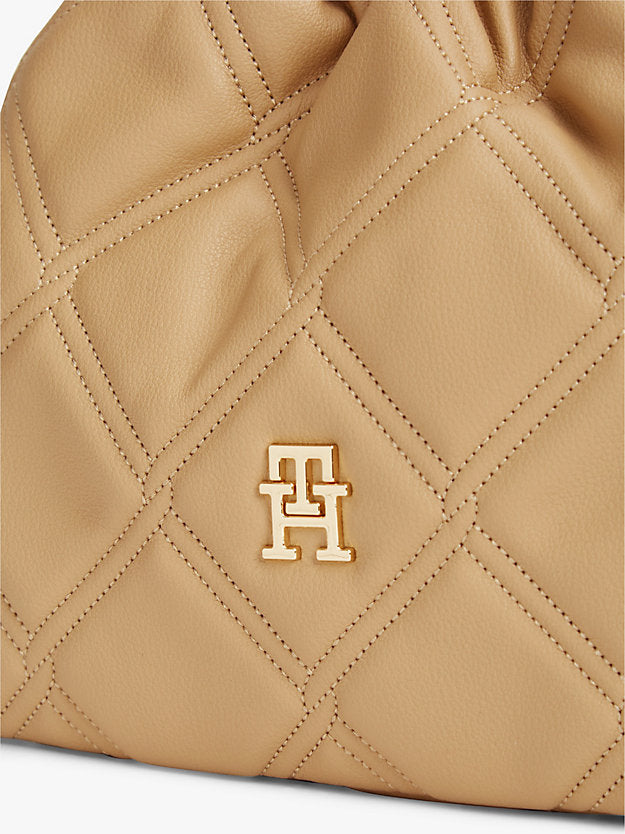 Quilted Chain Monogram Crossbody Bag