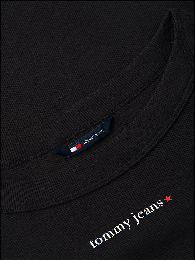 Logo Ribbed Slim Tank Top