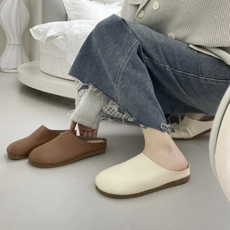 Chaussons en cuir italien / Chaussures orthopédiques pour femmes LetcloMC