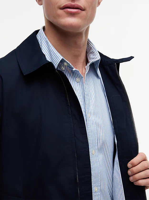 Lightweight Flag Embroidery Zip-Thru Ivy Jacket