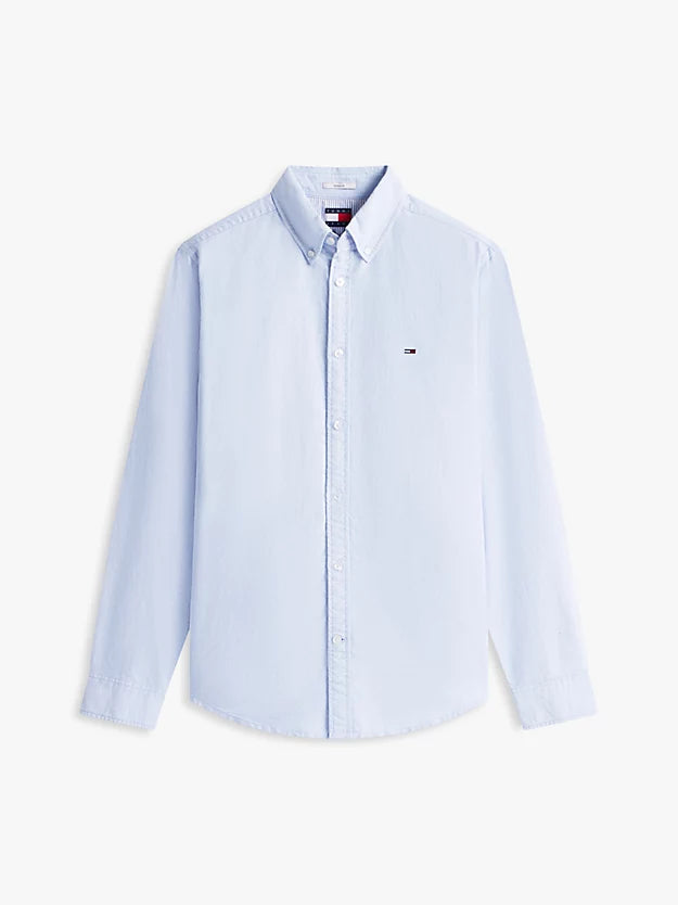 Regular Fit Flag Embroidery Oxford Shirt