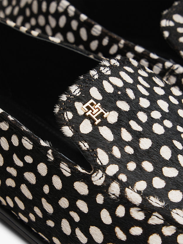Snow Leopard Print Loafers